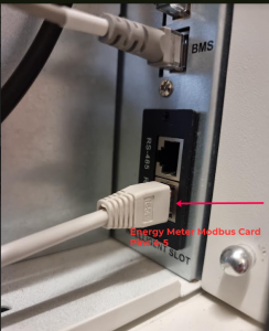 energy meter modbus card slot